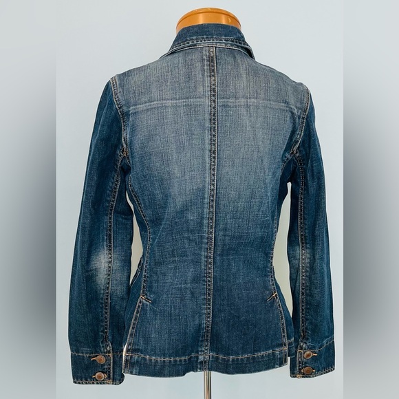 BANANA REPUBLIC Denim Blazer / Jacket Size Small - Picture 2 of 10